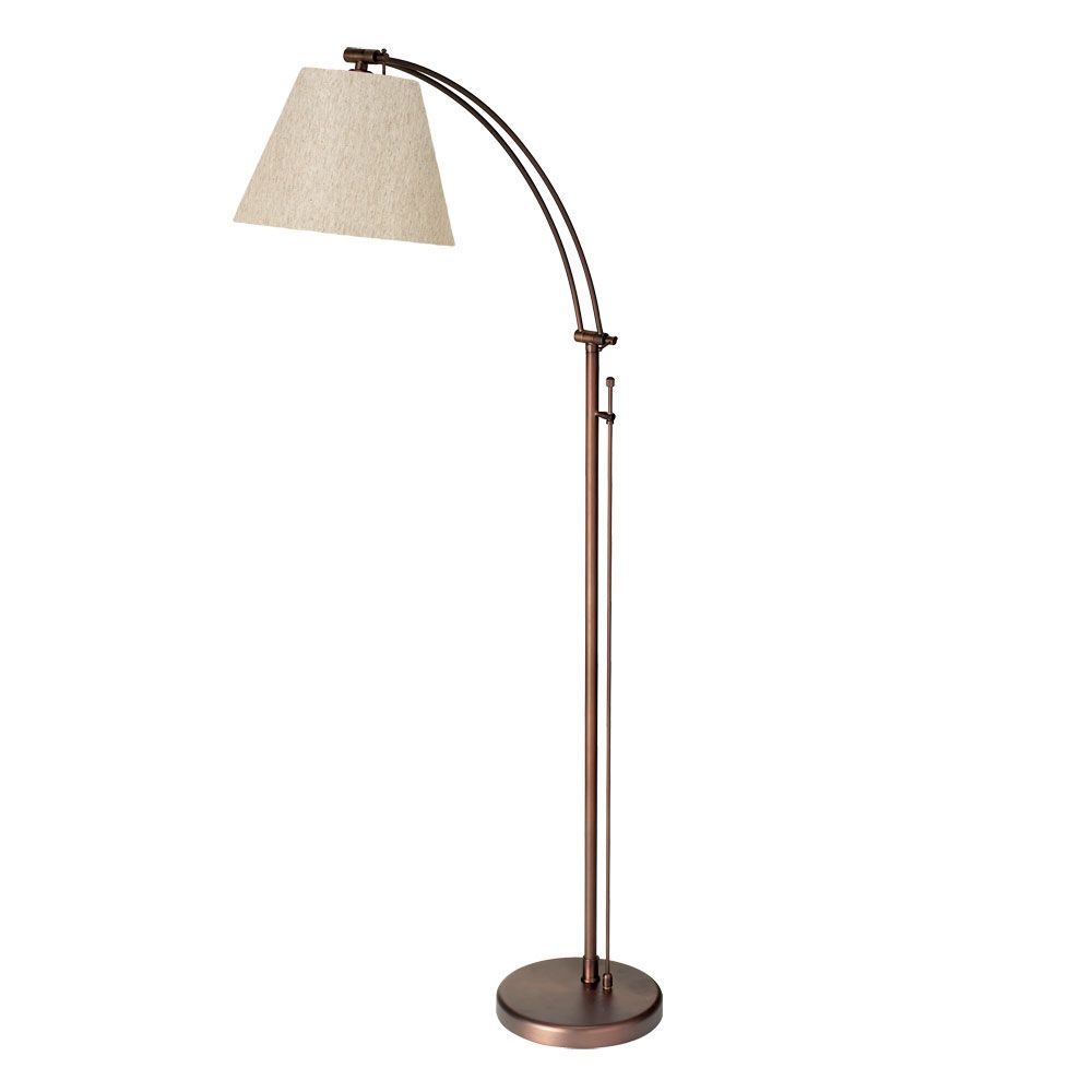 Dainolite Lighting DM2578-F-OBB Adjustable 1 Light Floor Lamp in Oil Brushed Bronze